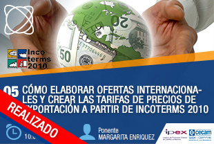 05 Cómo elaborar ofertas internacionales y crear las tarifas de precios de exportación a partir de Incoterms 2010