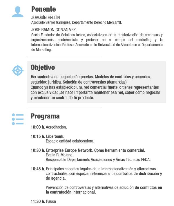 I Ciclo Seminarios Innovación e Internacional para la pyme 2016. Programa FORTALECIMIENTO RED DE VENTA INTERNACIONAL: 
Contratación y negociación Internacional.