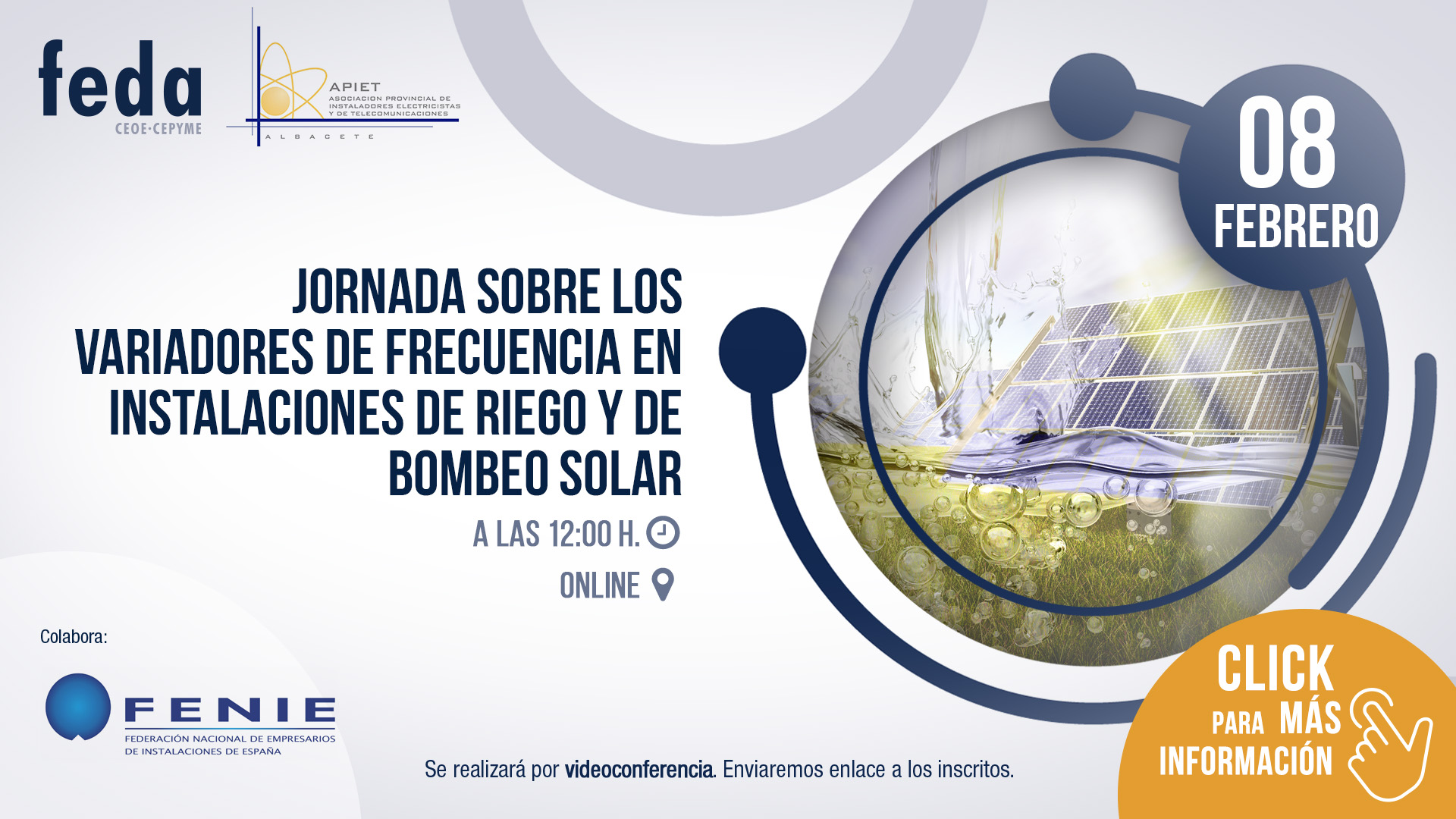 Jornada sobre variadores de frecuencia en instalaciones de riego y de bombeo solar