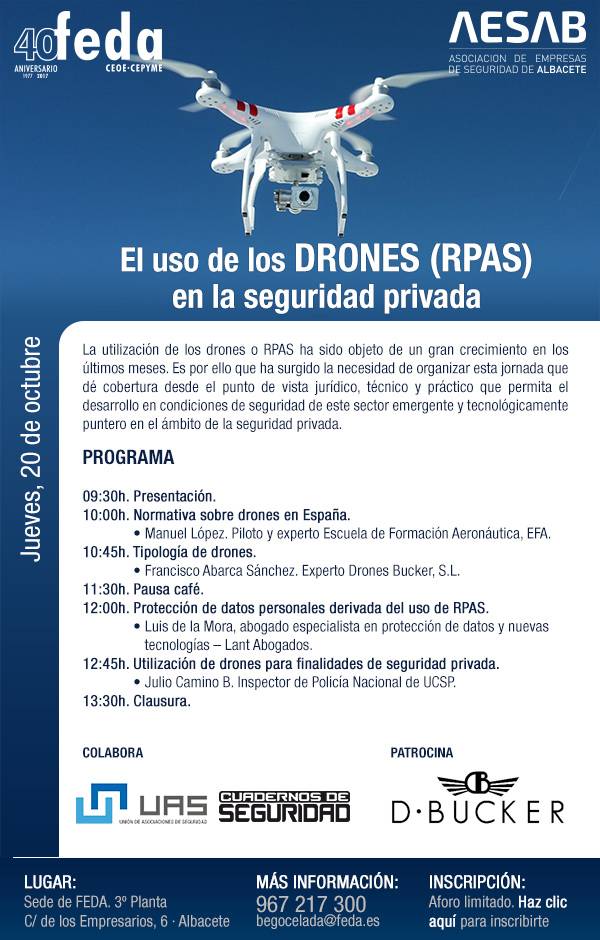 El uso de DRONES (RPAS) en la seguridad privada