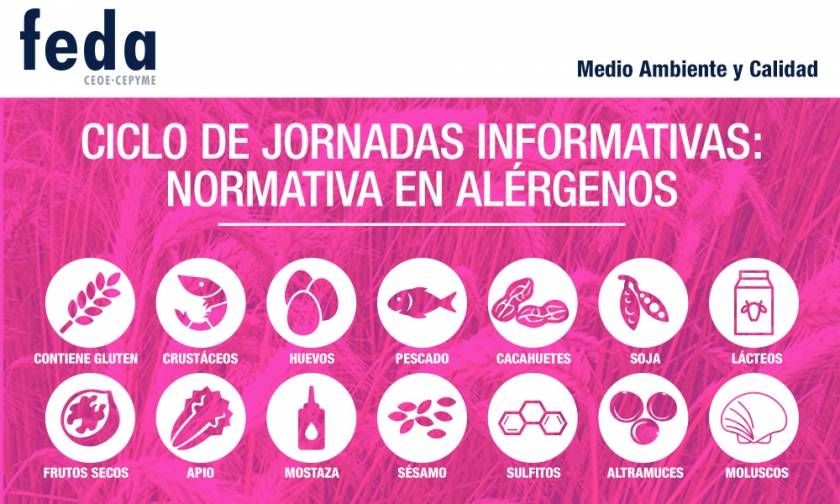 Jornadas en FEDA sobre normativa en alérgenos