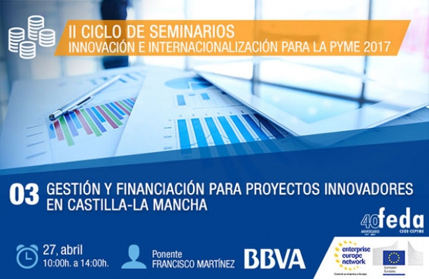 Fotografía de Gestión y financiación para proyectos innovadores, en el Ciclo de Seminarios de FEDA sobre Internacionalización para las pymes, ofrecida por FEDA