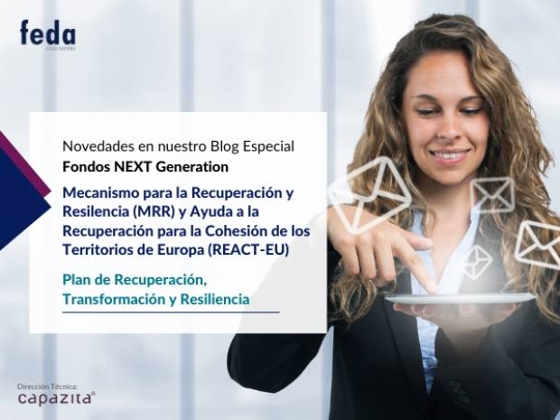 Fotografía de MECANISMO PARA LA RECUPERACIÓN Y RESILIENCIA (MRR) Y AYUDA A LA RECUPERACIÓN PARA LA COHESIÓN Y LOS TERRITORIOS DE EUROPA (REACT-EU), ofrecida por FEDA