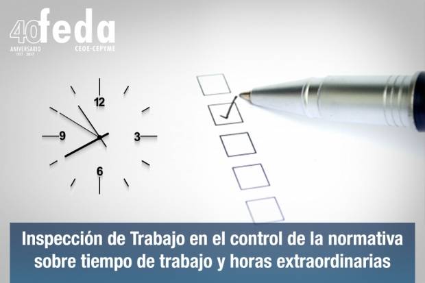 Fotografía de Criterios de la Inspección de Trabajo en el control de la normativa sobre tiempo de trabajo y horas extraordinarias, ofrecida por FEDA