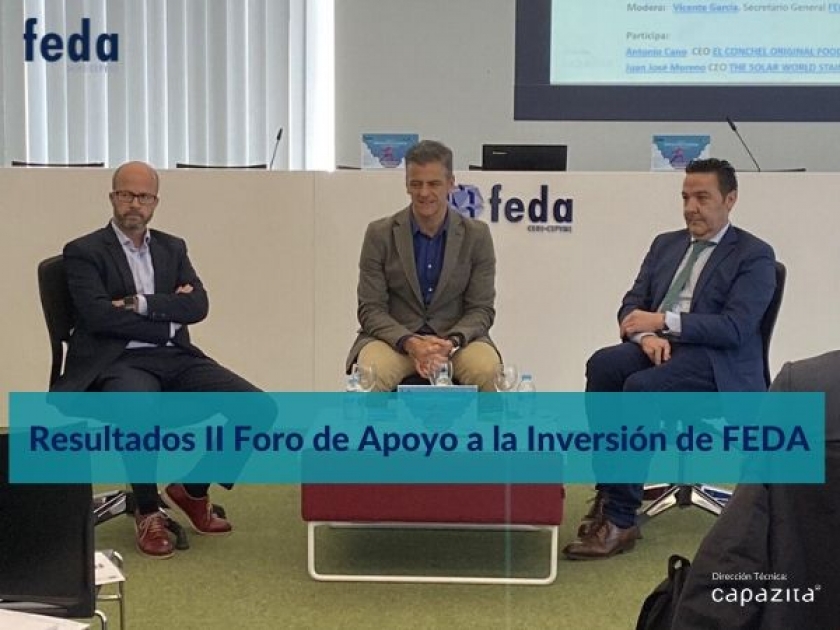 Gran acogida del II Foro de Apoyo a la Inversión de FEDA