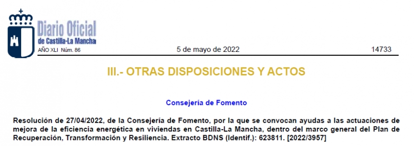 Ayudas para la mejora de la eficiencia energética en viviendas