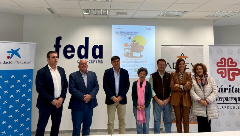 En la cena empresarial de este viernes en Villarrobledo se entregarán los Premios Quijote