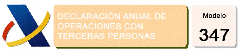 DECLARACION ANUAL DE OPERACIONES CON TERCERAS PERSONAS, MODELO 347.