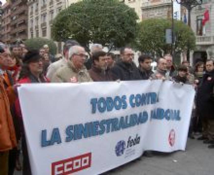 Todos contra la siniestralidad laboral: FEDA, CC.OO y UGT