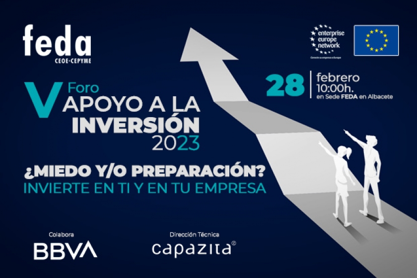 FEDA convoca el V Foro de Apoyo a la Inversión con las herramientas clave de nuestras empresas para adaptar el modelo de gestión al escenario actual de continuo cambio