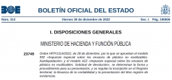 Fotografía de ORDEN HFP/1337/2022, se aprueba el modelo 593 &quot;Impuesto sobre el depósito de residuos en vertederos, la incineración y la coincineración de residuos. Autoliquidación&quot;, ofrecida por FEDA