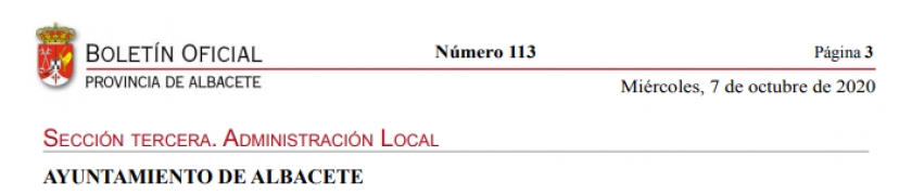 Subvenciones por creación y consolidación de empresas. Ayuntamiento de Albacete