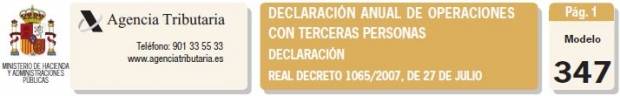 Fotografía de Declaración anual de operaciones con terceras personas, Modelo 347. Ejercicio 2014, ofrecida por FEDA