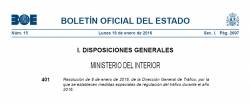 Fotografía de Resolución 8/01/2016, de la Dirección General de Tráfico, por la que se establecen medidas especiales de regulación del tráfico 2016, ofrecida por FEDA