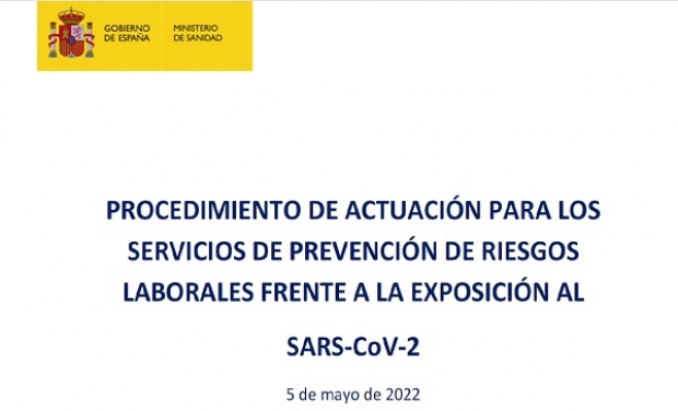 Fotografía de PROCEDIMIENTO DE ACTUACIÓN PARA LOS SERVICIOS DE PREVENCIÓN DE RIESGOS LABORALES FRENTE A LA EXPOSICIÓN AL SARS-CoV-2. ACTUALIZADO 06.06.2022, ofrecida por FEDA