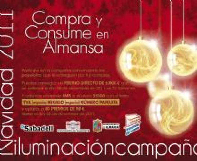 Los comerciantes almanseños están inmersos en su campaña navideña