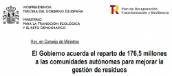 Fotografía de El Gobierno acuerda el reparto de 176,5 M a las comunidades autónomas para mejorar la gestión de residuos, ofrecida por FEDA