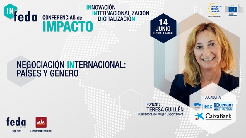 Broche de oro al programa IN-FEDA con una conferencia de impacto sobre negociación internacional, países y género