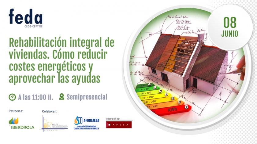 Jornada en FEDA reducción de costes energéticos en la rehabilitación de viviendas y las líneas de ayudas