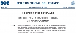 Fotografía de Orden TED/646/2023, de 9 de junio, se establecen los criterios para determinar cuando los residuos termoplásticos sometidos a trabamientos mecánicos y destinados a la fabricación de productos plásticos dejan de ser residuo con arreglo a la Ley 7/2022, ofrecida por FEDA