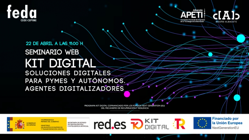 Seminario web en FEDA con Red.es sobre el Programa Kit Digital y sus soluciones digitales para pymes y autónomos