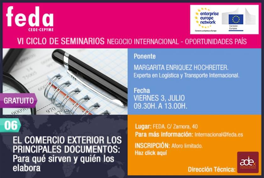 Los principales documentos del comercio exterior en   el sexto programa del Ciclo de Seminarios de Negocio   Internacional de FEDA