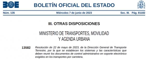 Fotografía de NUEVA RESOLUCIÓN SOBRE EL DOCUMENTO DE CONTROL ELECTRÓNICO, ofrecida por FEDA