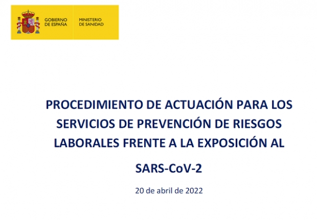 Fotografía de PROCEDIMIENTO DE ACTUACIÓN PARA SPRL FRENTE A EXPOSICIÓN COVID-19. ACTUALIZACIÓN 20 ABRIL 2022, ofrecida por FEDA