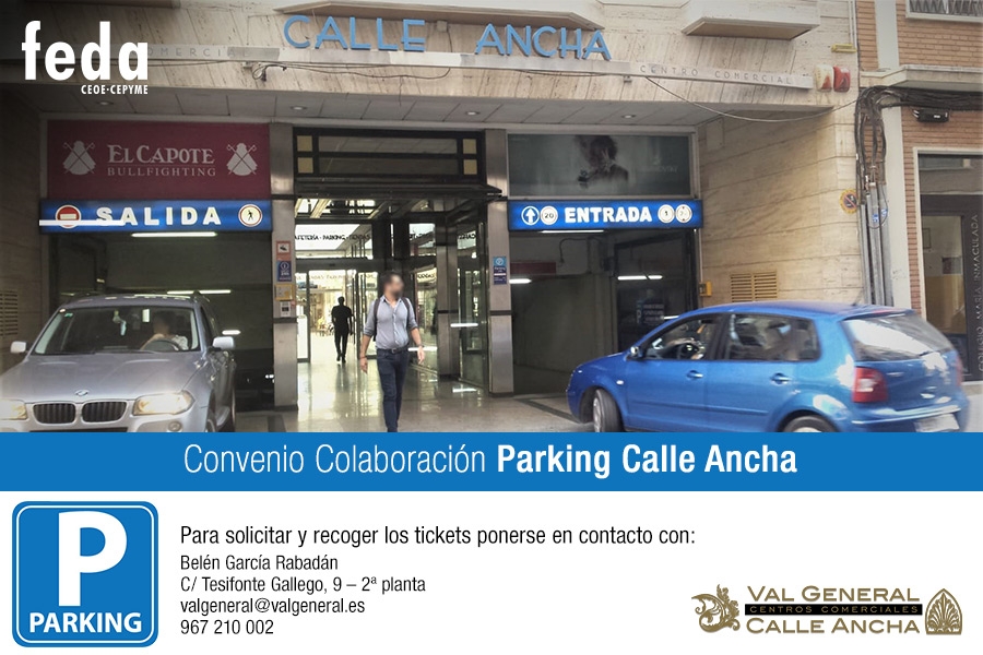 Fotografía de CONVENIO PARKING C.C. CALLE ANCHA, ofrecida por FEDA