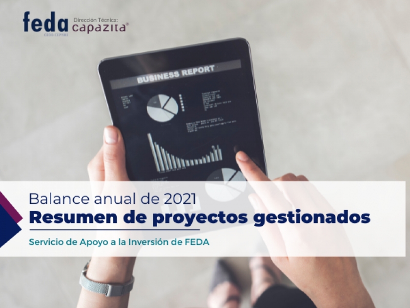 RESUMEN ANUAL DE PROYECTOS REALIZADOS DESDE EL SERVICIO FEDA APOYO A LA INVERSIÓN - 2021