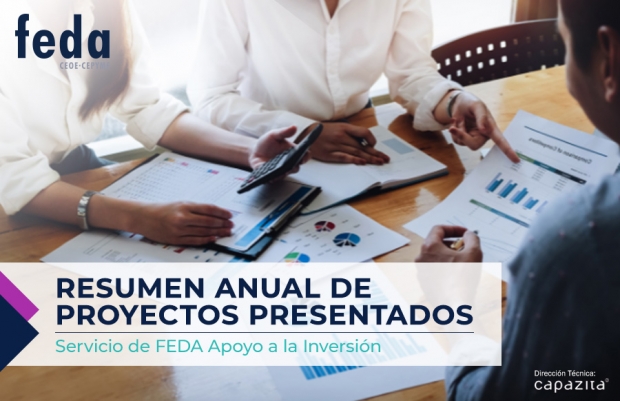 Fotografía de Resumen anual de proyectos presentados por el Servicio de FEDA Apoyo a la Inversión, ofrecida por FEDA