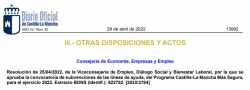 Fotografía de Resolución de 25/04/2022, de la Viceconsejería de Empleo, Diálogo Social y Bienestar Laboral, convocatoria de subvenciones de las líneas de ayuda, del Programa C-LM Más Segura,  para el ejercicio 2022, ofrecida por FEDA