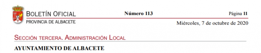 Subvenciones para promoción económica. Ayuntamiento de Albacete