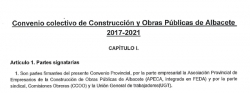 Fotografía de Firmado el Convenio Colectivo de Construcción 2017-2021, ofrecida por FEDA