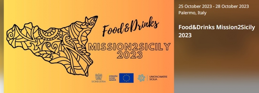 2ª Edición del Food&amp;Drinks Mission2Sicily 2023, del 25-28 octubre. Programa de compradores invitados.